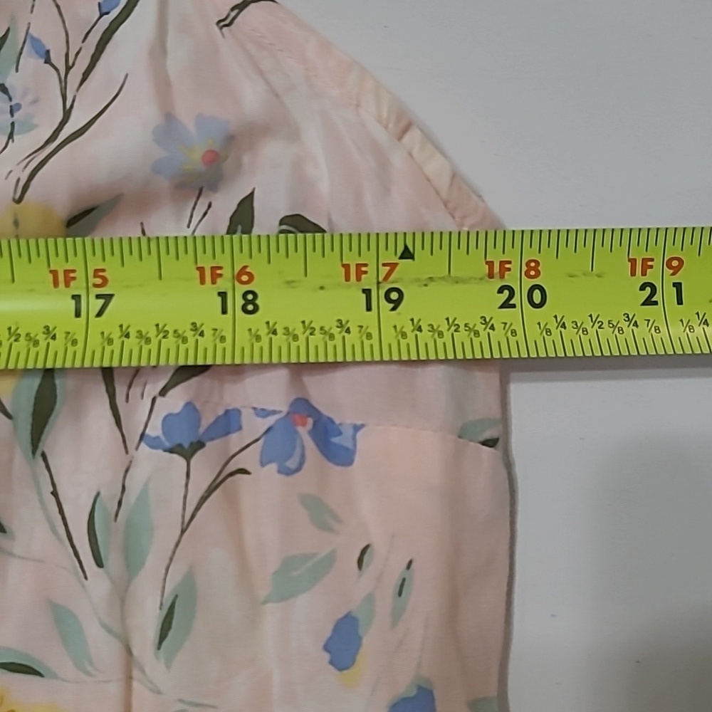 Old Navy Colorful Floral Sleeveless Dress with Ruffle Detail size Large - Picture 5 of 7